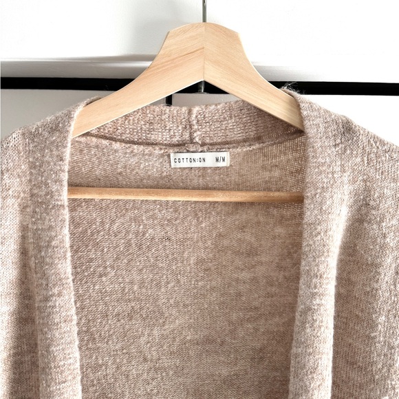 Beige Wool Housecoat Cardigan - Picture 3 of 6